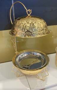 New Arrival Chafing Dish Gold Plated Stainless Steel Chafing Dish Casted Catering <b>Buffet</b> Food <b>Warmer</b> Chafing Dish from India - Product Image 2