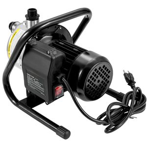 Pompa Portatile in Acciaio Inox da 1.1 HP 115V per Pozzi Poco Profondi con Portata di 978 GPH e Pressione Massima di 131 ft 40psi, Pompe Jet Booster per Irrigazione - Product Image 1