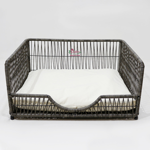Modern Eco-Friendly Luxury Plastic <b>Dog</b> <b>Bed</b> Elevated Pet Basket <b>Sofa</b> <b>Bed</b> with Soft Cushion - Product Image 1
