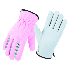 Guantes de Conducción de Cuero Vacuno Genuino Blanco Natural, Guantes de Seguridad Industriales Resistentes para Camioneros, Uso General, CE - Product Image 6