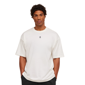 เสื้อยืดออกกำลังกายผู้ชายไซส์ใหญ่ พิมพ์ลายกราฟิก ระบายอากาศได้ดี เหมาะสำหรับการฝึกซ้อมกีฬา ทรงหลวม ใส่สบาย สีขาว - Product Image 2