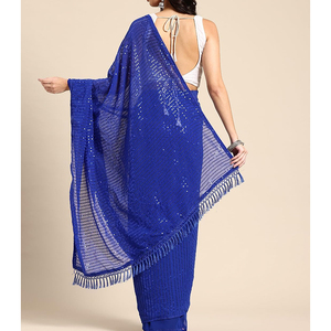 Sari de créateur pour femme avec motifs contemporains, embellissements artistiques et matériaux de qualité supérieure pour une mode ethnique moderne - Product Image 2