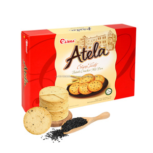 Halal atela 342กรัมแครกเกอร์งากรอบผลิตภัณฑ์ FMCG ไขมันต่ำกล่องรสหวานบรรจุบิสกิต mcfg รสชาติเยี่ยม - Product Image 3