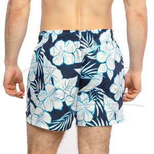 Hot Sale Best Selling <b>Men's</b> Waterproof Striped Print Beach <b>Shorts</b> with Drawstring Closure Custom Made <b>Knee</b> <b>Length</b> - Product Image 1