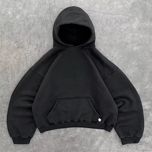 Sudadera Personalizada de Poliéster/Nailon/Algodón 260GSM, Corte Cuadrado, Hombros Caídos, Oversize, Felpa, Ecológica, Estilo Puffy - Product Image 6