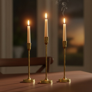 New Arrival Handmade Traditional Aluminum Candle Holders Sustainable Metal Candle Stick Stand for Home Decoration and Event - Product Image 3