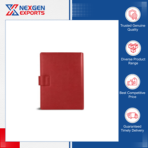 Nexgen Exports - Carpeta de 3 Anillos de Cuero PU Duradero de Calidad Inigualable con Tarjetero para Compradores Globales al por Mayor - Product Image 3