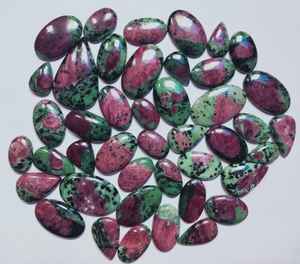 Cabujón de zoisita de rubí suelto a granel de la mejor calidad, piedra preciosa curativa de cristal Natural para fabricación de joyas, lote de zoisita de rubí hecho a mano - Product Image 1