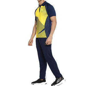 Camiseta Deportiva Ligera para Hombre, Color Amarillo y Azul Marino, con Estampado por Transferencia de Calor, Transpirable, 100% Poliéster, Fusión sin Costuras, Manga Corta - Product Image 5