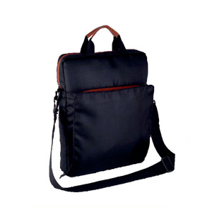 Sac à bandoulière professionnel Liviya pour ordinateur portable avec couvercle en PP gaufré, idéal pour les cadeaux promotionnels en salon professionnel - Product Image 1