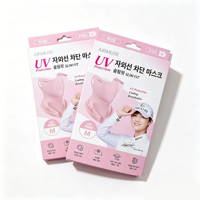 Boîte d'emballage en carton rose OEM/ODM avec trou de suspension, impression UV pour masque de protection solaire, fabricants de produits pour sports de plein air