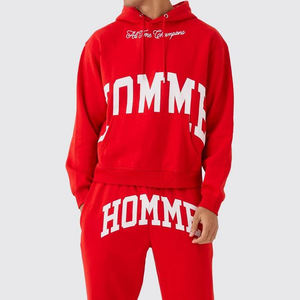 Trajes Deportivos Transpirables para Hombre, 2025, de la Mejor Calidad, 100% Algodón, Talla Grande, con Logotipo Personalizado y Estampado Desgastado por el Sol - Product Image 3