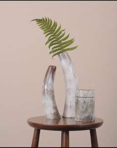 แจกันเขาควายทำด้วยมือรูปทรงธรรมชาติสำหรับตกแต่งบ้าน - Product Image 2