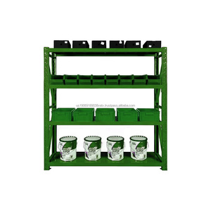 Light Duty 4 Layer Adjustable <b>Metal</b> <b>Shelf</b> Industrial Warehouse Shelving Unit with Powder Coating Finish for Garage Storage <b>Rack</b> - Product Image 5