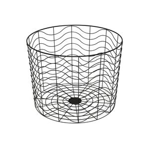 Iron <b>Wire</b> <b>Storage</b> <b>Basket</b> Circle Shape Multi-Purpose Neatening Organizer - Product Image 1