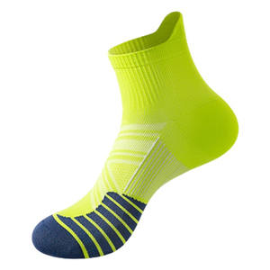 Chaussettes de sport athlétiques pour hommes, en Spandex/Polyester, avec logo personnalisé, écologiques, respirantes, hauteur genou, pour yoga et basketball, pack adulte - Product Image 5