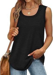 Camiseta Clásica de Verano para Mujer, Sin Mangas, Ajustada, Informal, Transpirable, de Poliéster, con Bolsillo, Estilo Urbano - Product Image 3