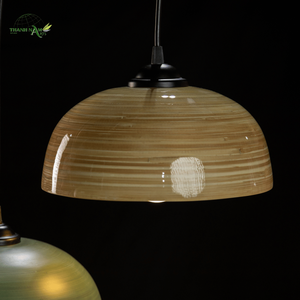 โคมไฟไม้ไผ่สานธรรมชาติ โคมไฟห้อยทำมือจากไม้ไผ่สำหรับตกแต่งภายใน - Product Image 2