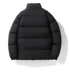 Customized Men's Puffer <b>Jacket</b> with Stand Collar Custom Thickened Cotton Polyester Windbreak Puffer <b>Jacket</b> for Men - Product Image 2