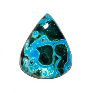 FAIJAN GEMS หินมาลาไคต์คริสโคลล่าธรรมชาติ รูปทรงผสม 29 กะรัต 23X18X7 มม. ผ่านการประเมินโดยบุคคลที่สาม สำหรับพลอยหลวม - Product Image 2