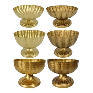Bol de table Art Déco en fer doré, fait main, haute qualité, résistant à la rouille, écologique, grand format, pour usage hôtelier de luxe, produits artisanaux - Product Image 1