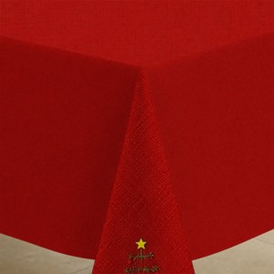 Nappe de Noël avec broderie, douce et résistante, pour la décoration de Noël à prix compétitif. - Product Image 3