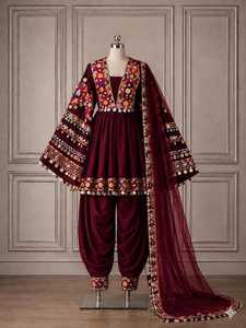 Robe maxi ethnique bohème brodée à la main pour femmes, coton de qualité supérieure, taille personnalisée, vente en gros, robes décontractées afghanes - Product Image 2