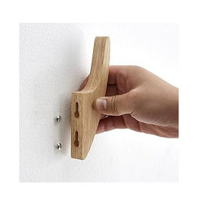Wooden Coat Hangers <b>Wall</b> Mounted Eco-Friendly Modern Wooden <b>Wall</b> Mount Hook Rectangle Shape Wood <b>Clothes</b> Hook - Product Image 1