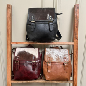 Nouvelle arrivée Sac à dos en cuir de vachette Sac à dos élégant de style occidental Sacs d'école unisexe 2 en 1 Sacs à usages multiples Produit en vrac en gros - Product Image 4