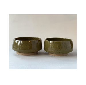 Juego de 2 Tazones Verdes Moteados de Cerámica, Tazones Rústicos de Gres Color Oliva para Cereales, Sopa, Ensalada, Bocadillos y Guarniciones - Product Image 2
