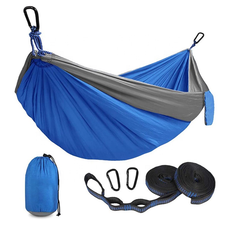 Portable camping hammock with carry bag and hanging straps for wholesale orders
