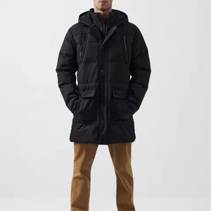 Parka longue vintage M-51 pour homme, coupe-vent d'hiver à capuche, surdimensionné, doublure en molleton de coton épais, respirant et écologique - Product Image 3