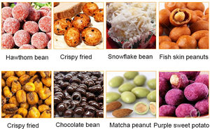 อัลมอนด์ Praline ช็อคโกแลตโรยเครื่องอัตโนมัติวันที่เคลือบเค้กช็อคโกแลตสายการประมวลผล - Product Image 5