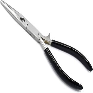 Pince de pêche premium avec fonction de retrait d'hameçons, coupe-ligne tressée et fonction anneau fendu, avec étui - Product Image 2