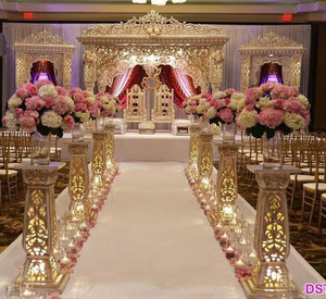 Mandap de Fibra para Bodas, Pilar Tallado en Forma de Cometa, Mandap Indio para Bodas, Pagoda de Fibra, Mandaps Hindúes para Matrimonios Indios DSTEXPORTS - Product Image 3