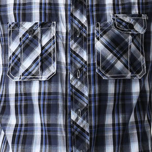 T-shirt en flanelle sans manches de haute qualité, col rabattu, coton et polyester, léger, t-shirt en flanelle pour homme avec poche - Product Image 6