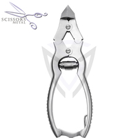 Coupe-ongles en acier inoxydable 3 en 1, lame incurvée, poignée ergonomique pour ongles épais et incarnés, emballage en boîte pour pédicure