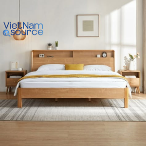 Marco de cama de madera contrachapada de hospitalidad premium-Marco de cama resistente y elegante para muebles de hotel-Precios al por mayor de fábrica de Vietnam - Product Image 1