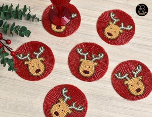 Handwoven Seed <b>Beads</b> <b>Coaster</b> Pure Handmade <b>Coaster</b> Use For Tea Coffee Wine Buy Direct From Supplier At Bulk Price - Product Image 5