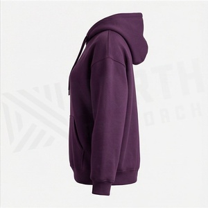 Sweat-shirts à capuche oversize en coton pour femmes, à épaules tombantes, personnalisables avec logo imprimé, unisexe, couleur personnalisée, nouveauté - Product Image 3