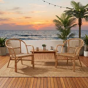 Fauteuil élégant en rotin naturel, mobilier de loisirs pour jardin, hôtel, maison, chaises de salle à manger bohèmes en rotin, fabrication au Vietnam - Product Image 6