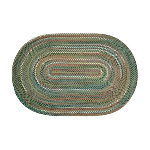 Alfombra Ovalada de Yute Trenzado, Multicolor a Rayas, Estilo Rústico, con Base Antideslizante de Goma, para Sala de Estar, Decoración del Hogar - Product Image 4