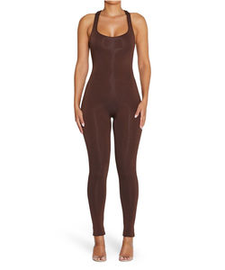 Combinaison de yoga pour femmes de qualité supérieure, respirante, confortable, durable, en tissu spandex/polyester, sans manches, longueur intégrale - Product Image 6