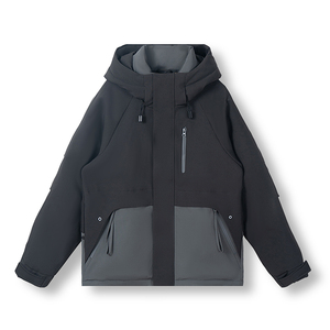 Factory Wholesale Unisex Softshell Jacket Comfortable <b>Warm</b> Casual Outdoor <b>Waterproof</b> Winter Stand Collar Front Logo - Product Image 2