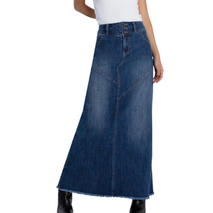 Faldas Vaqueras Casuales de Verano para Mujer, Estilo Vintage, Tela Cómoda, Detalle de Botones, Venta al por Mayor, Personalizable, Muestra Gratuita, Mejor Calidad - Product Image 1