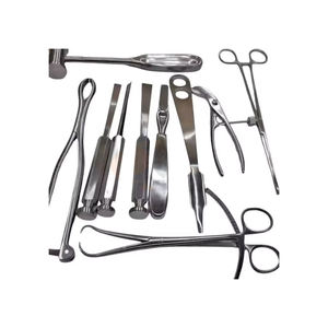 Ensemble de chirurgie orthopédique de base 10 pièces, kit d'instruments médicaux manuels en acier inoxydable de qualité supérieure, chirurgie orthopédique durable, professionnel - Product Image 1