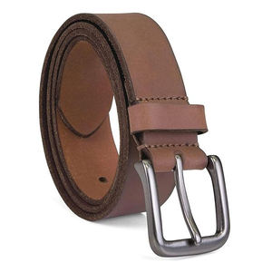 Ceinture pour homme RELEVO INDUSTRIES en cuir véritable de vache, couleur unie, boucle carrée en cuivre, légère et durable, modèle LB_47 - Product Image 3