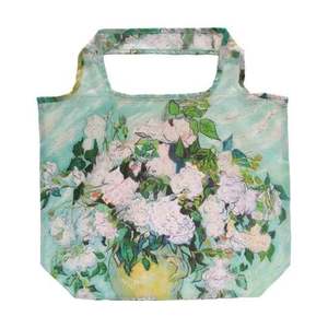 AE-00824 capolavoro Eco Tote Bag Van Gogh Design "rose bianche" per le promozioni - Product Image 1