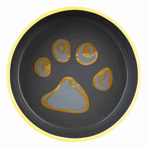 Bol et distributeur de nourriture pour animaux de compagnie en céramique avec base en caoutchouc, capacité de 0,75 L, diamètre de 16 cm - Product Image 3
