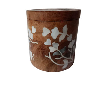 Elegante soporte de Bakhoor Premium, quemador de incienso islámico, difusor de aromaterapia con incrustaciones de nácar, Base de madera para uso religioso - Product Image 1